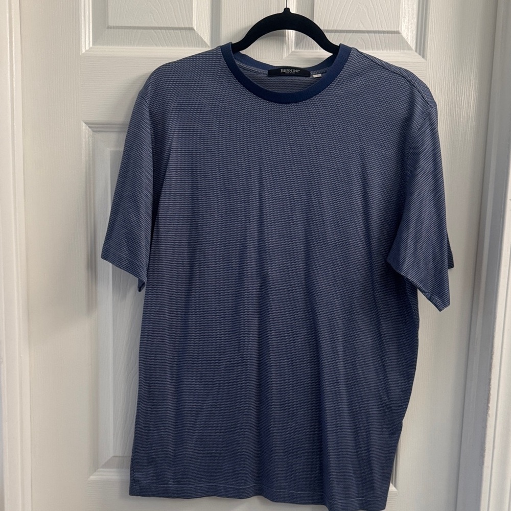 Giani Bernini Navy Striped Tee